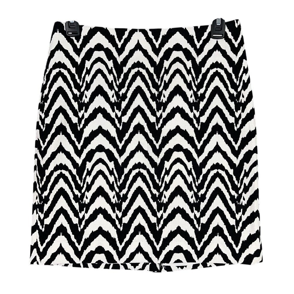 Banana Republic Mod‎ Inspired Skirt Womens 2 Straight Lined Zip Business Casual